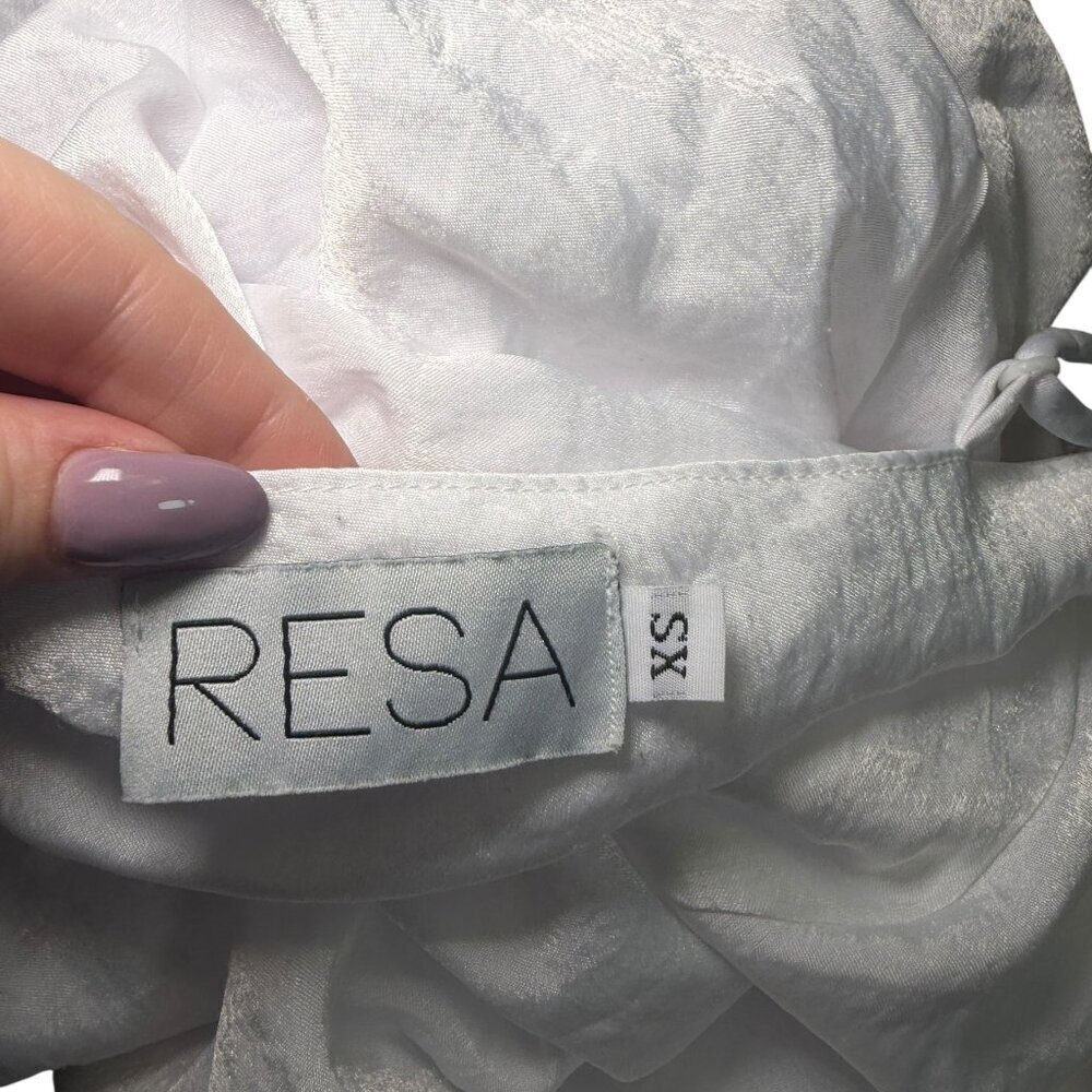 Resa White Cowl Neck Midi Dress XS - Picture 2 of 6